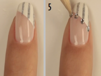 Простой свадебный маникюр